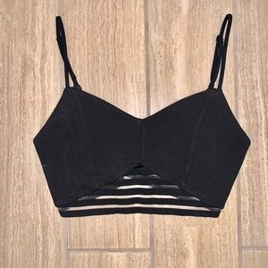 Black crop top